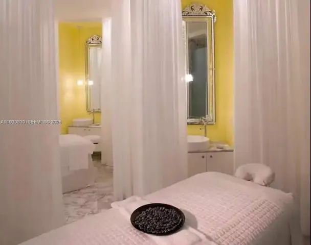 a front view of a building with glass windows