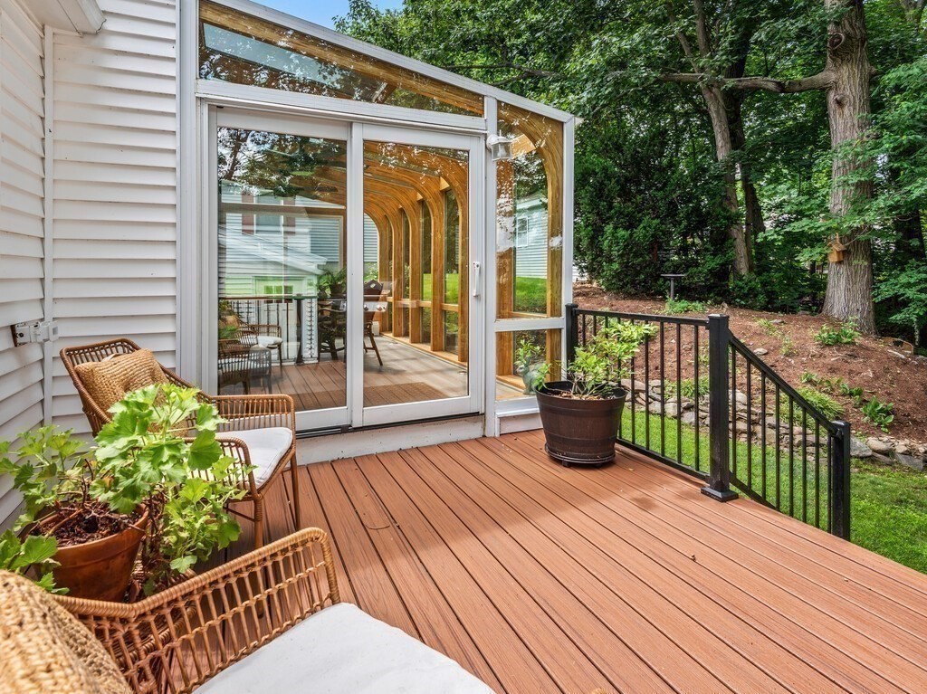 27 Whitla Drive Worcester, MA 01604 - Photo 24 of 38 a view of a chairs on the roof deck