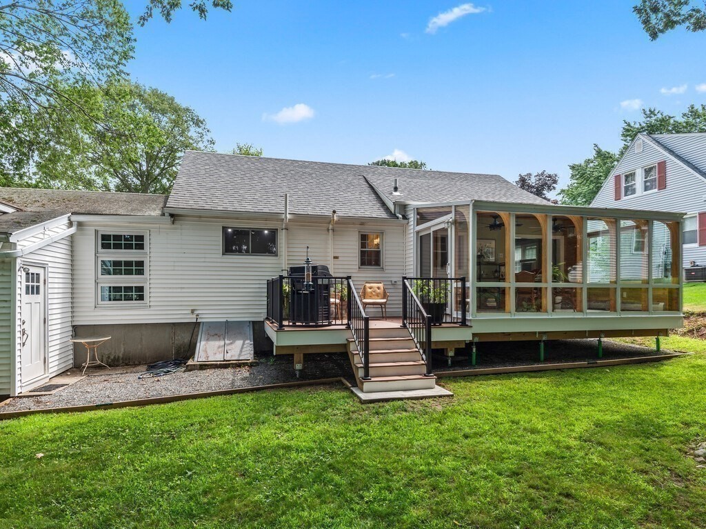 27 Whitla Drive Worcester, MA 01604 - Photo 27 of 38 a view of a house with backyard sitting area and garden