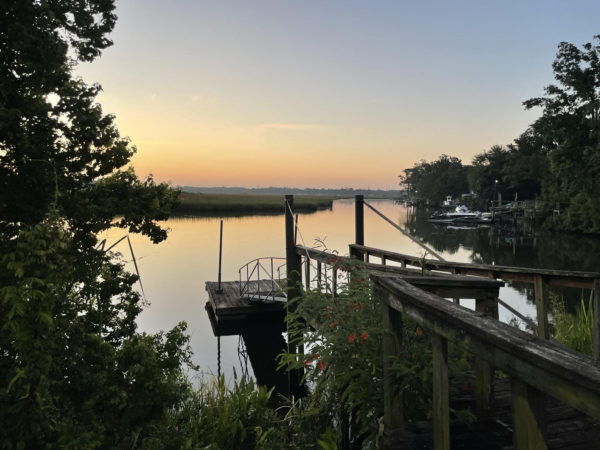 6240 Old Point Road, Unit A9 Hanahan, SC 29410 - Photo 15 of 20 Community Dock at Sunrise