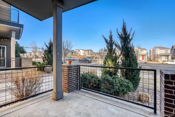 a view of a balcony