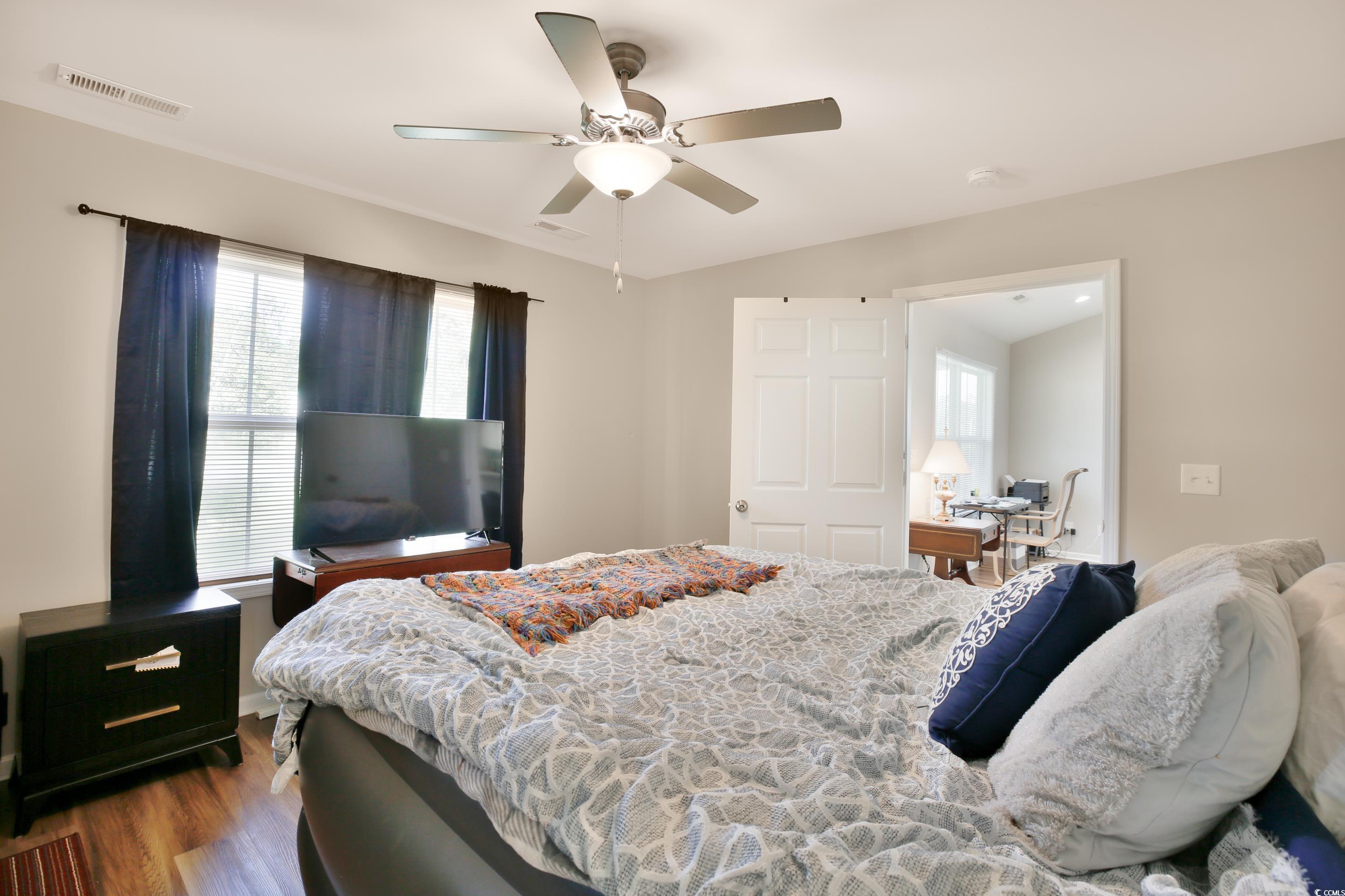 168 Rosedale Drive Aynor, SC 29511 - Photo 18 of 20 Bedroom with wood finished floors, ceiling fan, an