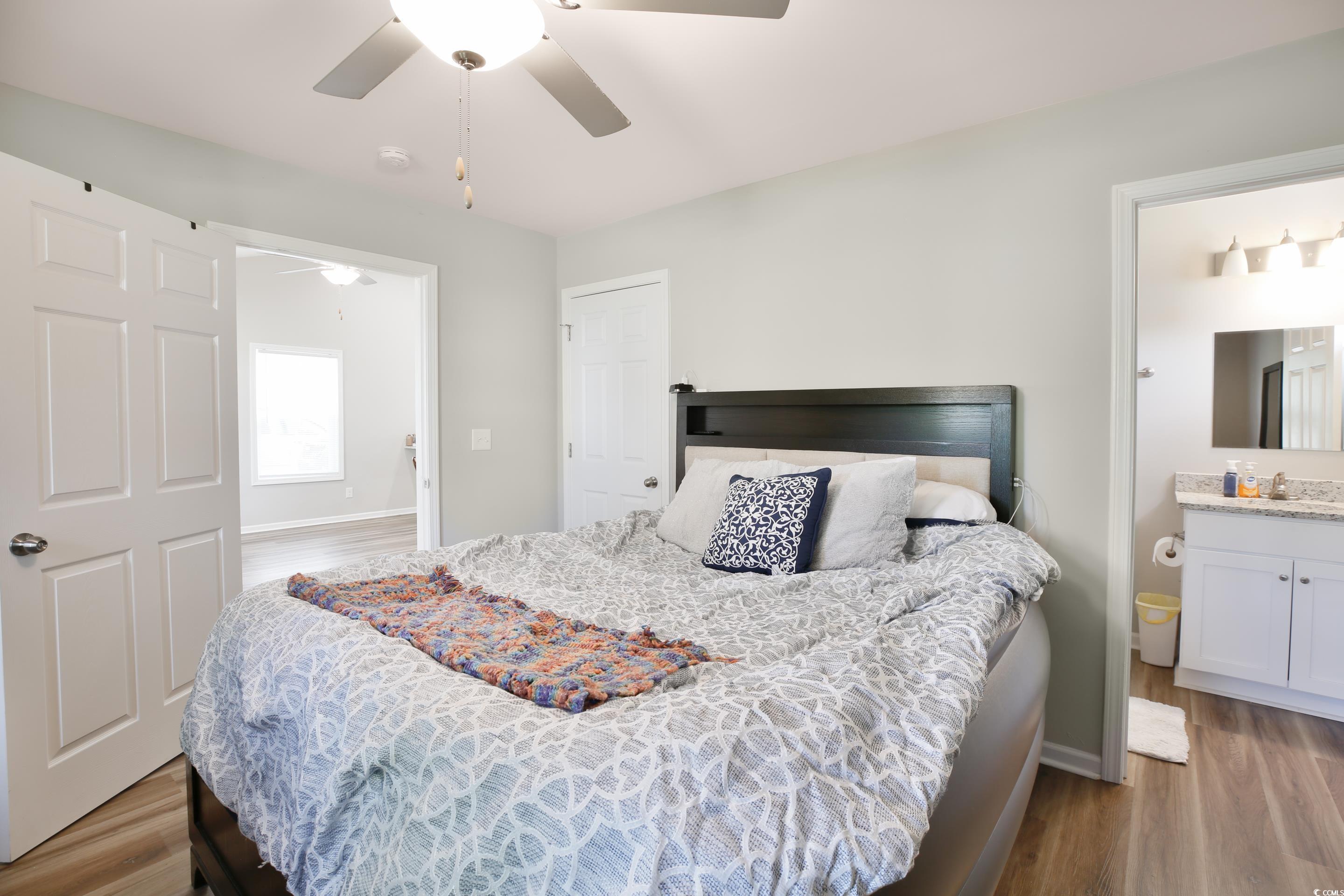 168 Rosedale Drive Aynor, SC 29511 - Photo 19 of 20 Bedroom with wood finished floors, ceiling fan, an