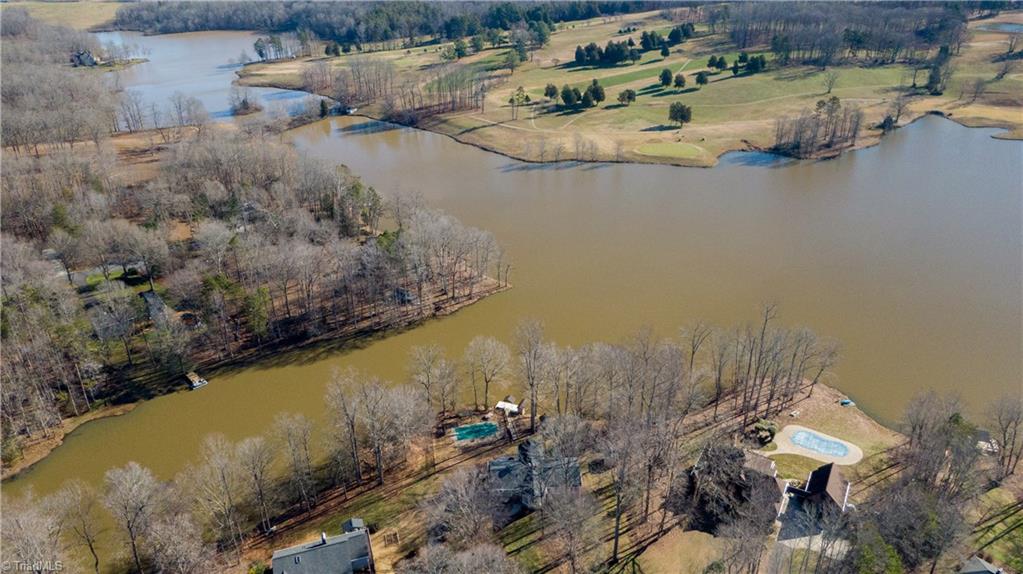 262 Lakeview Road Mocksville, NC 27028 - Photo 7 of 30 See Pool and Dock in center of photo.
