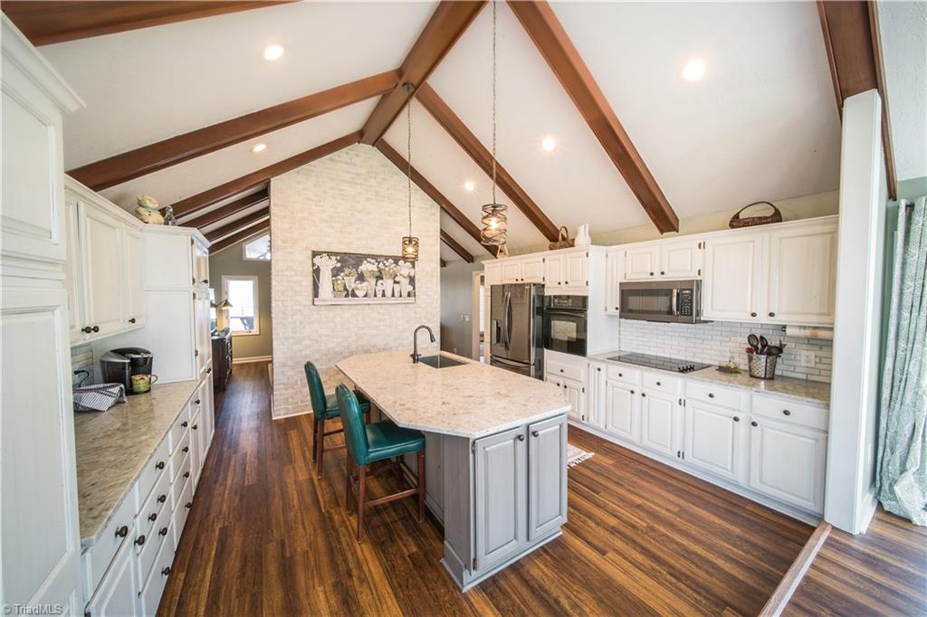 262 Lakeview Road Mocksville, NC 27028 - Photo 9 of 30 Beautiful stainless and granite remodeled Kitchen. All Appliances will remain.