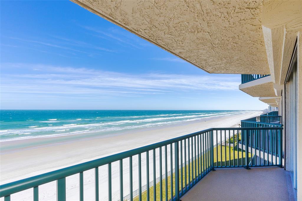 4631 South Atlantic Avenue, Unit 8601 Ponce Inlet, FL 32127 - Photo 11 of 64 a view of a balcony with an ocean view