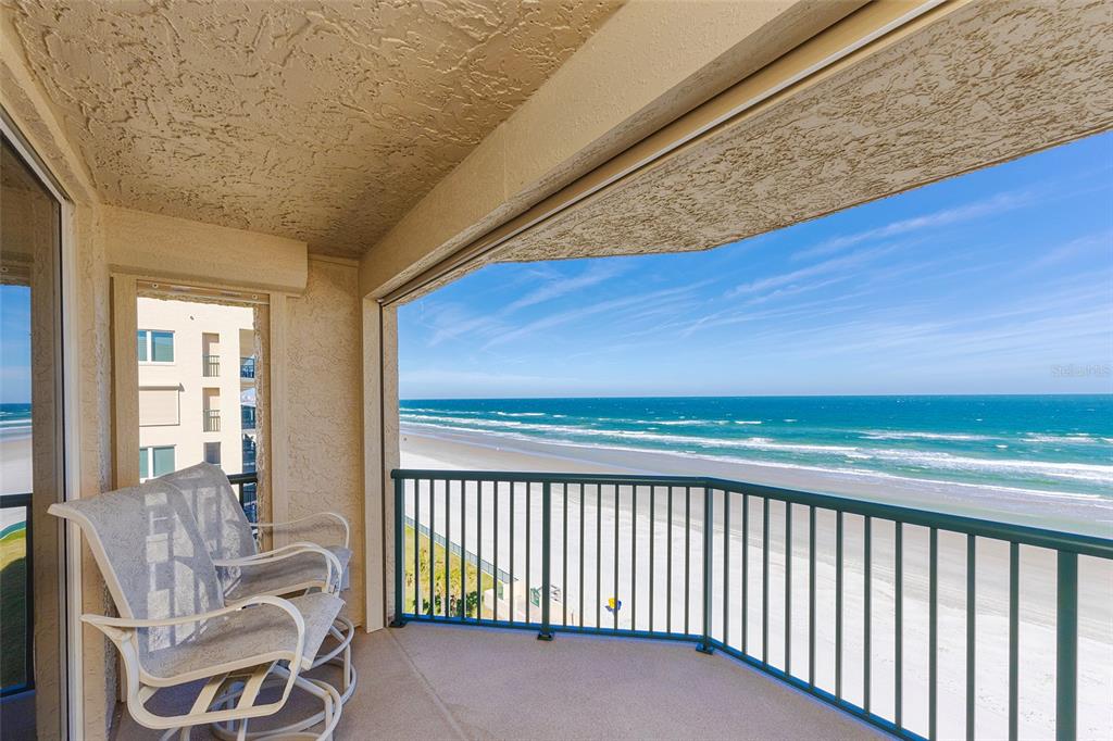4631 South Atlantic Avenue, Unit 8601 Ponce Inlet, FL 32127 - Photo 13 of 64 a view of a balcony with chair