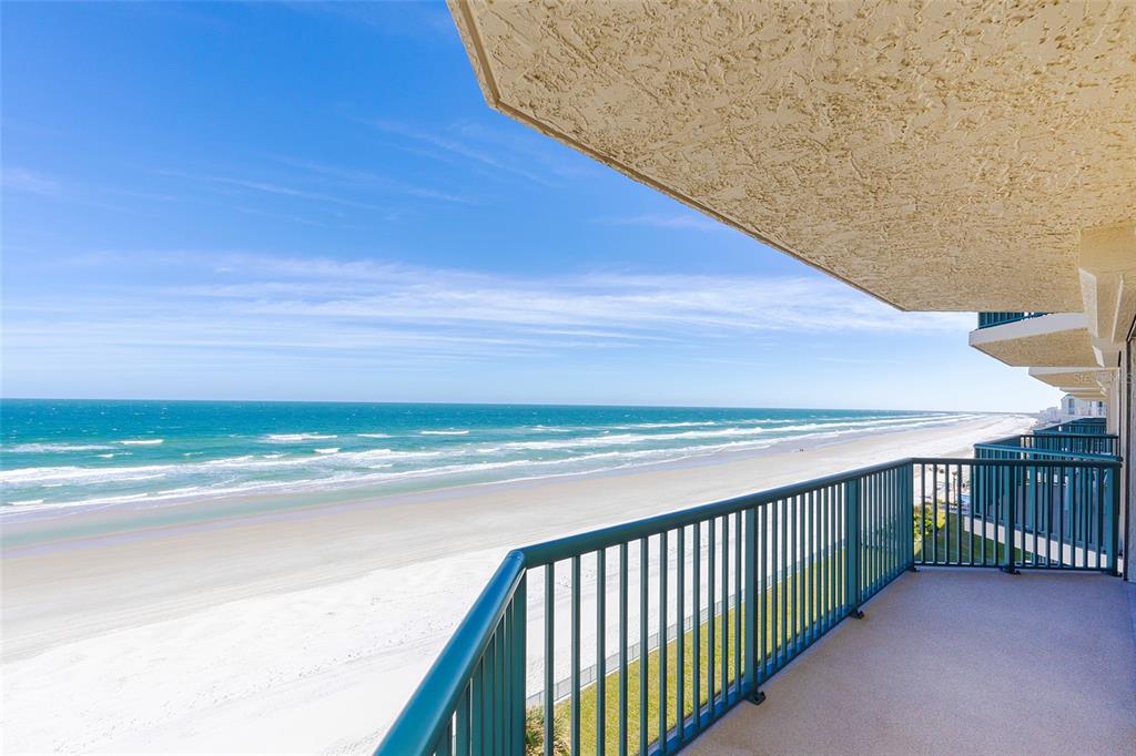 4631 South Atlantic Avenue, Unit 8601 Ponce Inlet, FL 32127 - Photo 21 of 64 a view of a balcony and ocean view