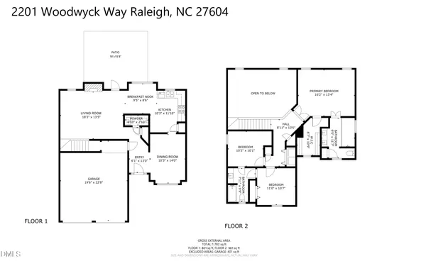 $415,000 | 2201 Woodwyck Way, Raleigh, NC 27604