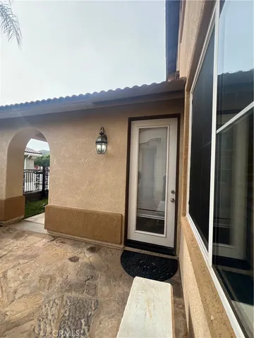a view of front door of a house