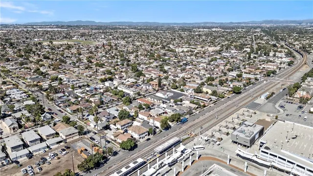 an aerial view of a city