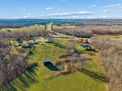 a view of an ocean from a yard