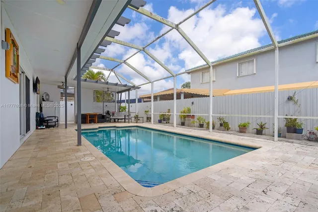 a view of a swimming pool