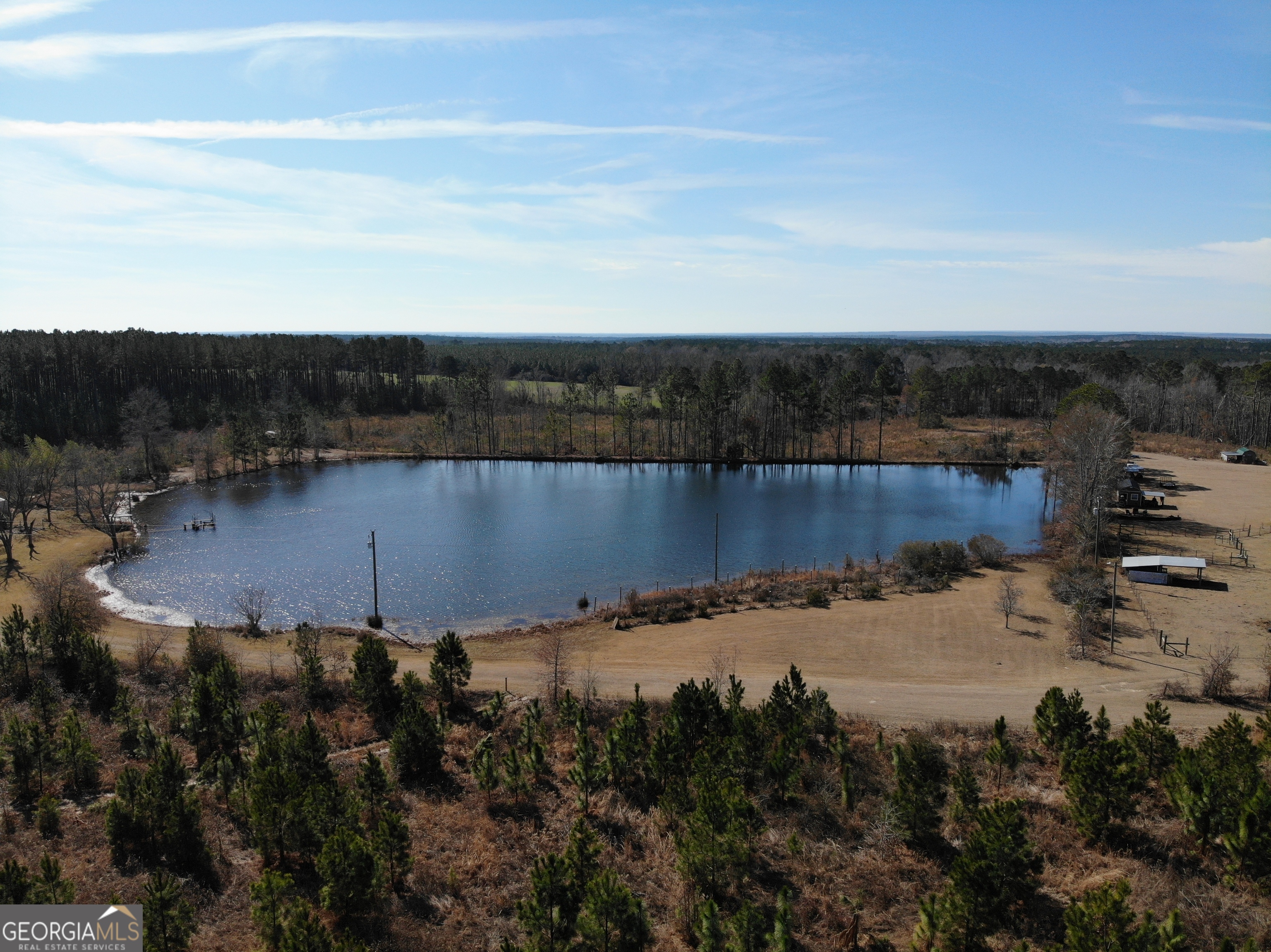 275 Marchants Dairy Road Rhine, GA 31077 - Photo 40 of 42 a view of a lake with a mountain in the background