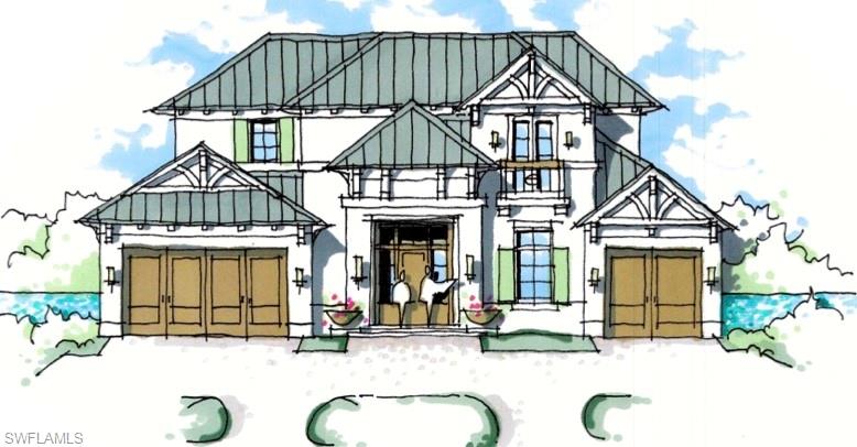 2165 Tarpon Road Naples, FL 34102 - Photo 5 of 14 a view of a brick house with large windows and a small yard