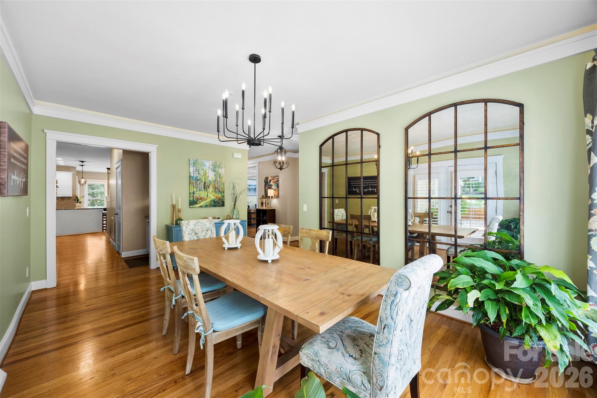 606 Andover Lane Tega Cay, SC 29708 - Photo 5 of 48 a view of a dining room with furniture window and wooden floor