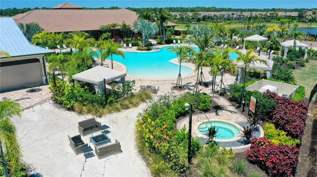 a view of a table and chairs in patio