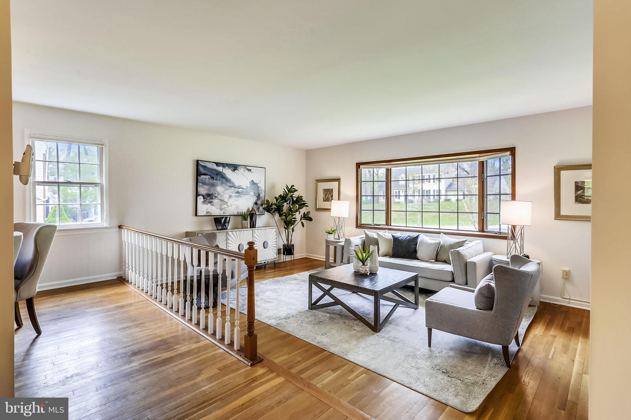 13624 Middlevale Lane Silver Spring, MD 20906 - Photo 10 of 60 Sunny Living & Dining Rooms with Beautiful Floors