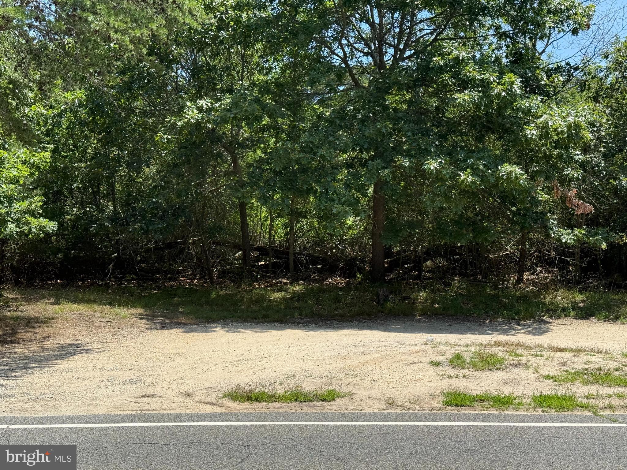 across the street