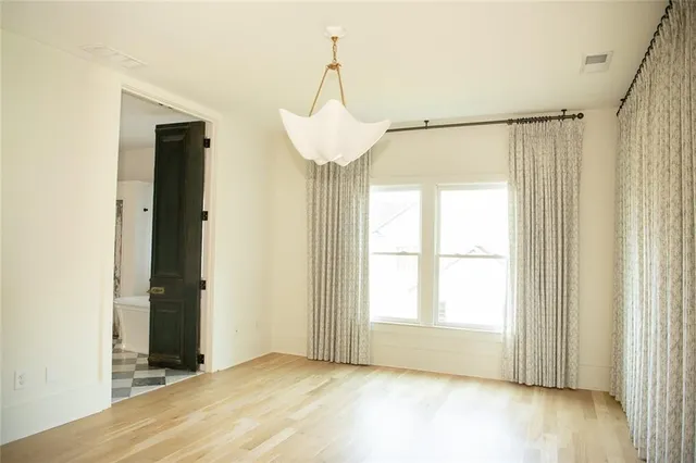 a view of an empty room