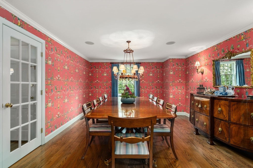37 Oakridge Road Wellesley, MA 02481 - Photo 15 of 39 a view of a dining room with furniture window and wooden floor