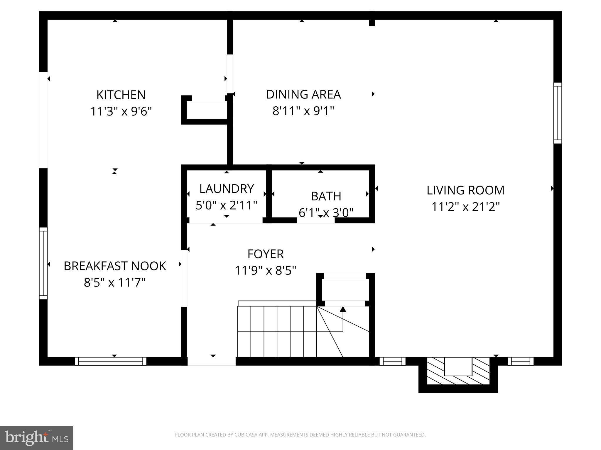 2549 Fox Ridge Court, Unit 68 Woodbridge, VA 22192 - Photo 31 of 33 Main Level Floorplan