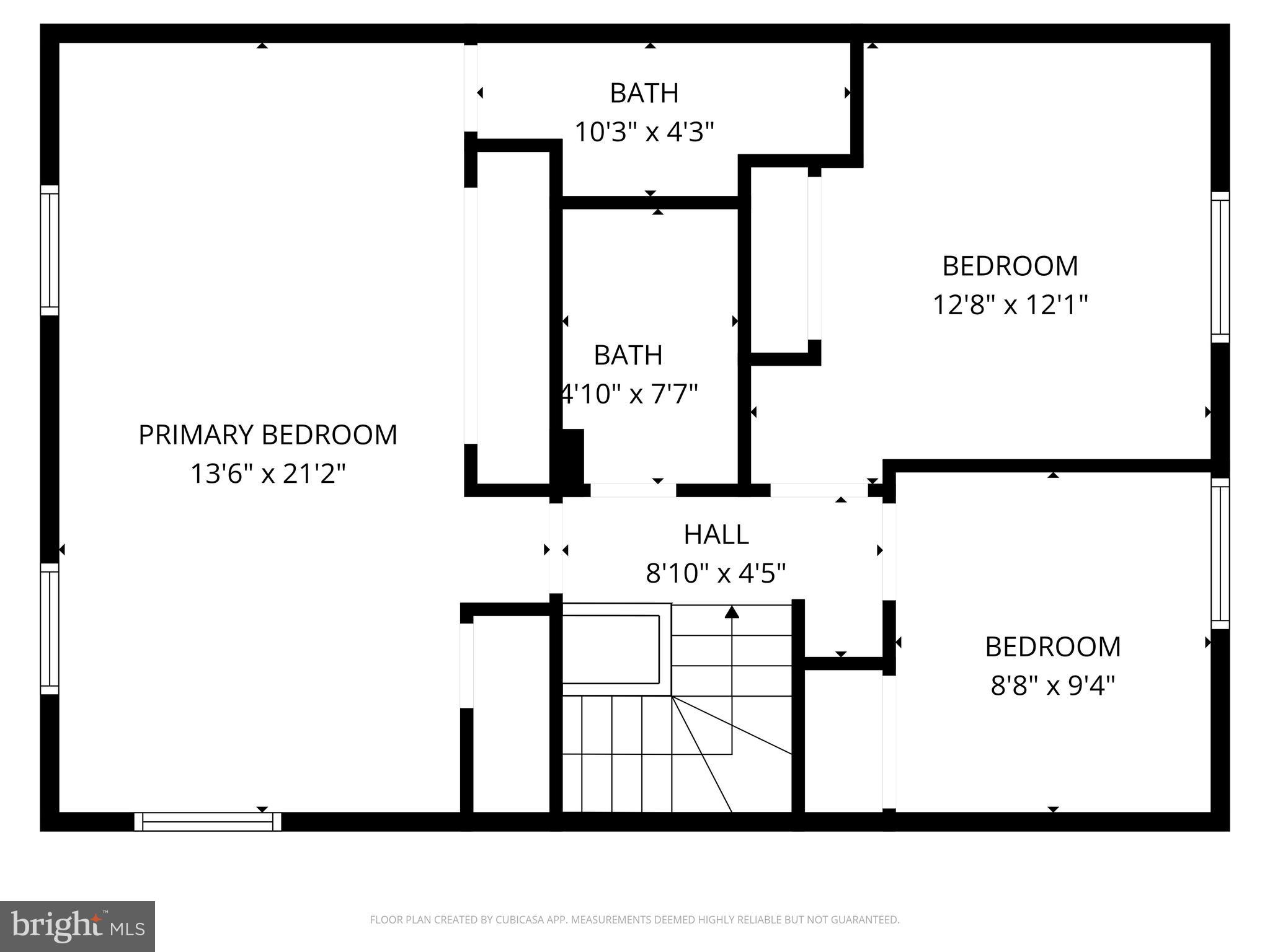 2549 Fox Ridge Court, Unit 68 Woodbridge, VA 22192 - Photo 32 of 33 Upper Level Floorplan