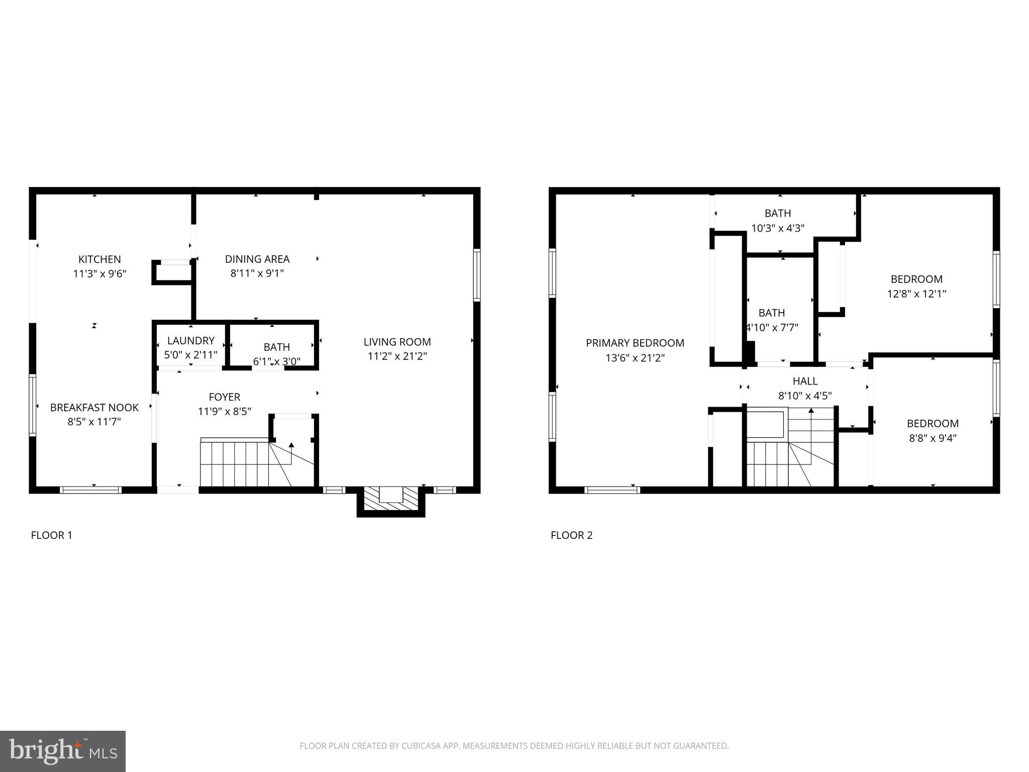 2549 Fox Ridge Court, Unit 68 Woodbridge, VA 22192 - Photo 33 of 33 Floorplans for Both Levels