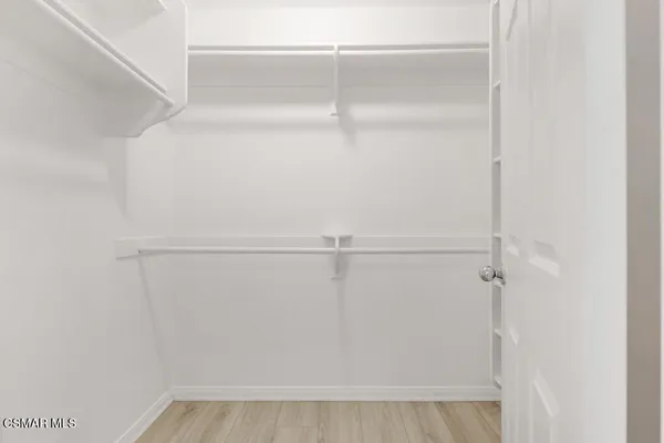 a view of small space with racks on the wall