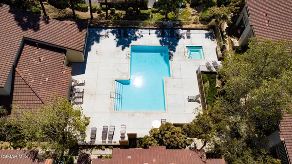 a view of a house with a swimming pool