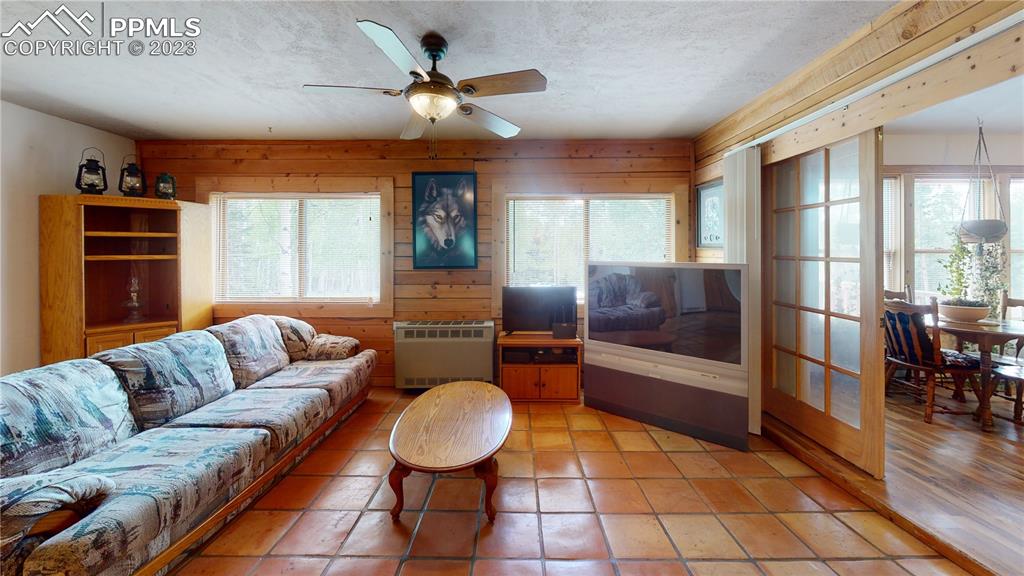 1011 Castle Ridge View Cripple Creek, CO 80813 - Photo 45 of 48 a living room with furniture and wooden floor