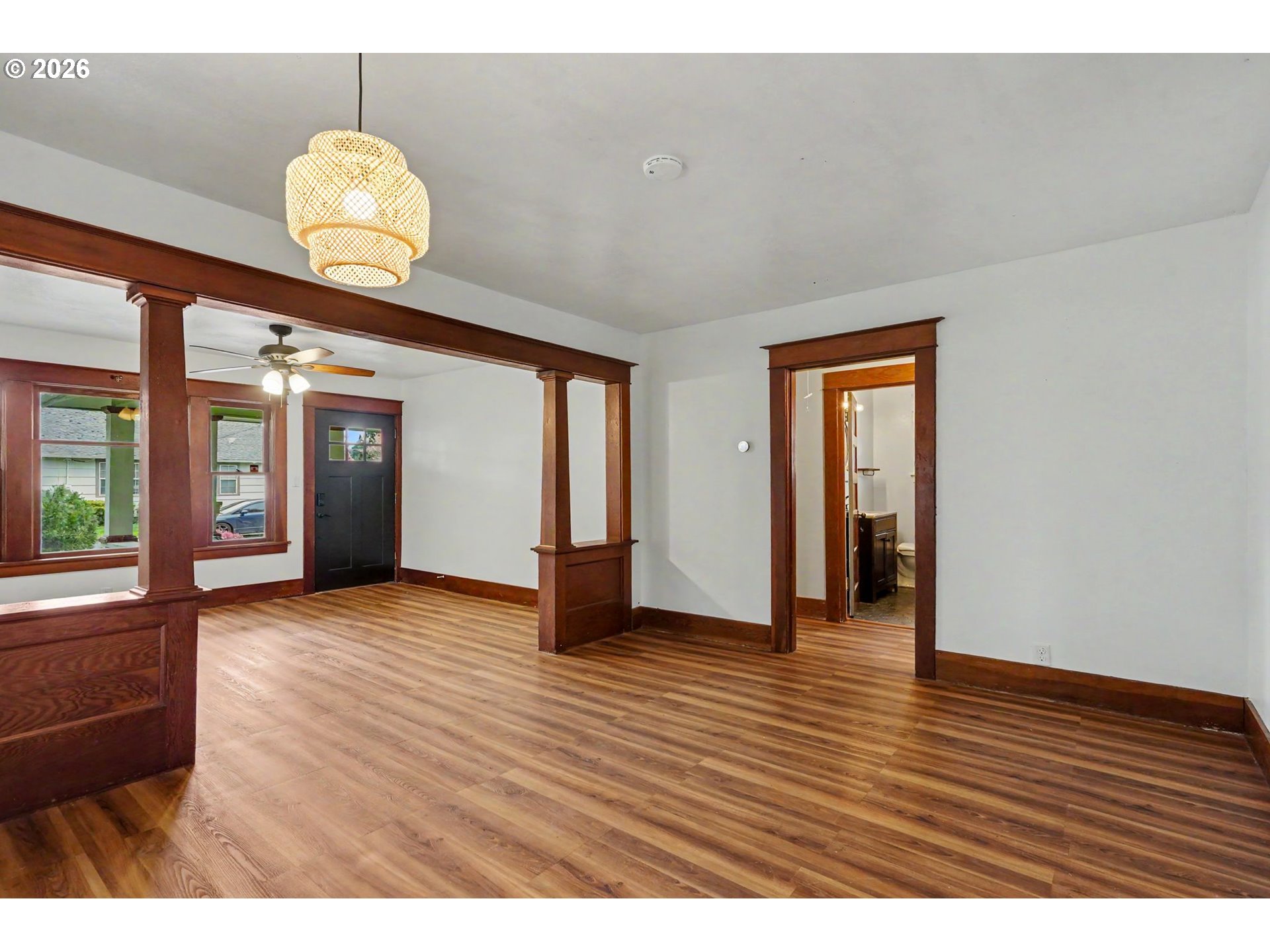 301 Orchard Street Silverton, OR 97381 - Photo 14 of 42 a view interior of a house with wooden floor