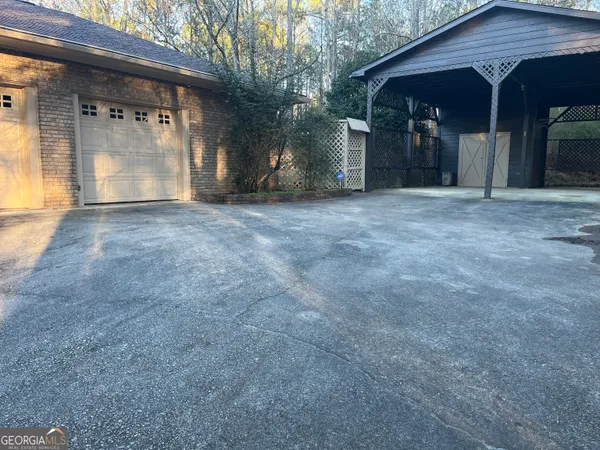 a view of a car garage