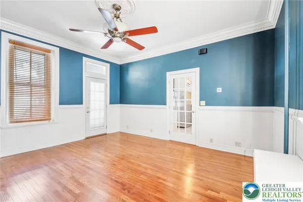 a view of an empty room