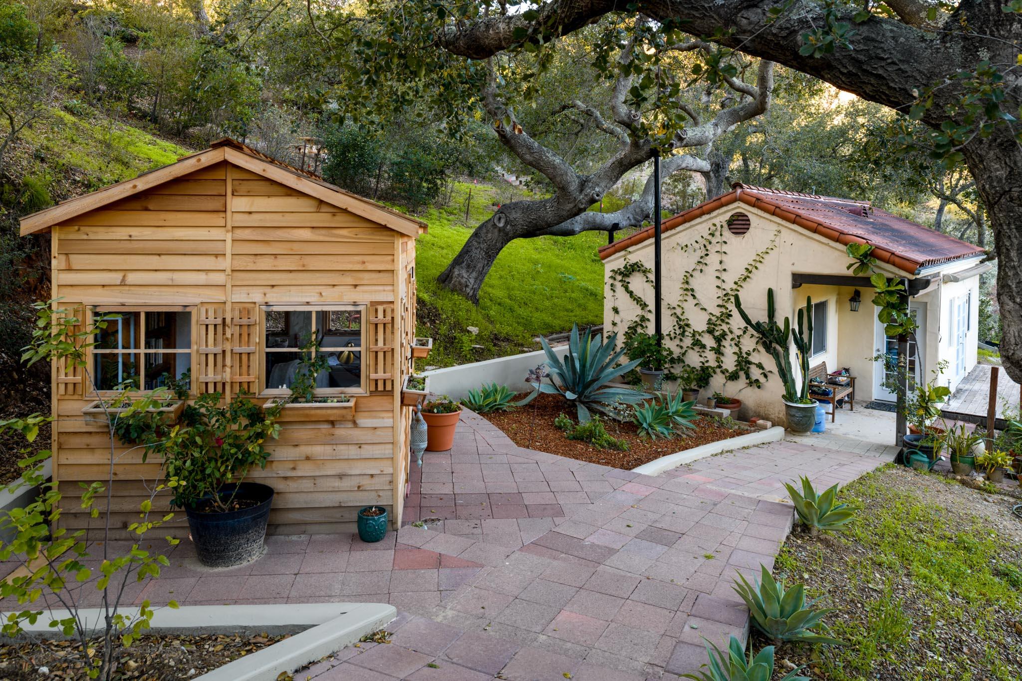 1250 Northridge Road Santa Barbara, CA 93105 - Photo 29 of 37 a view of a house with sitting area and garden