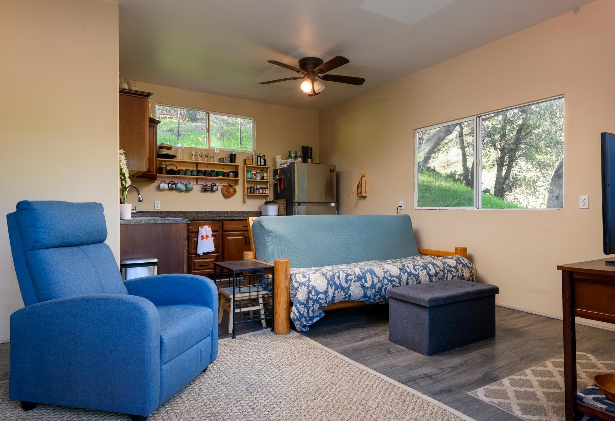 1250 Northridge Road Santa Barbara, CA 93105 - Photo 30 of 37 a bedroom with furniture and a large window