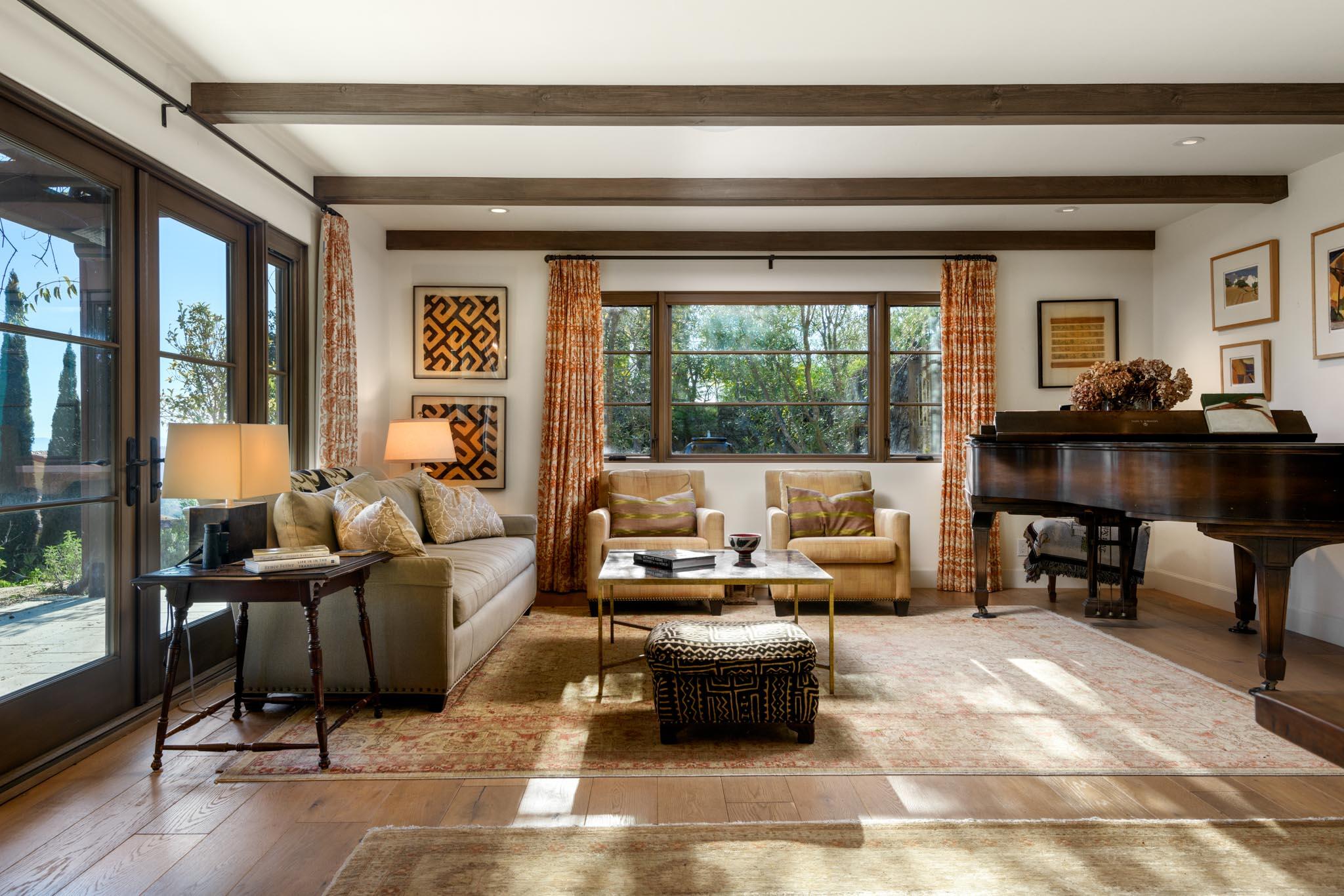 1250 Northridge Road Santa Barbara, CA 93105 - Photo 3 of 37 a living room with furniture and a large window