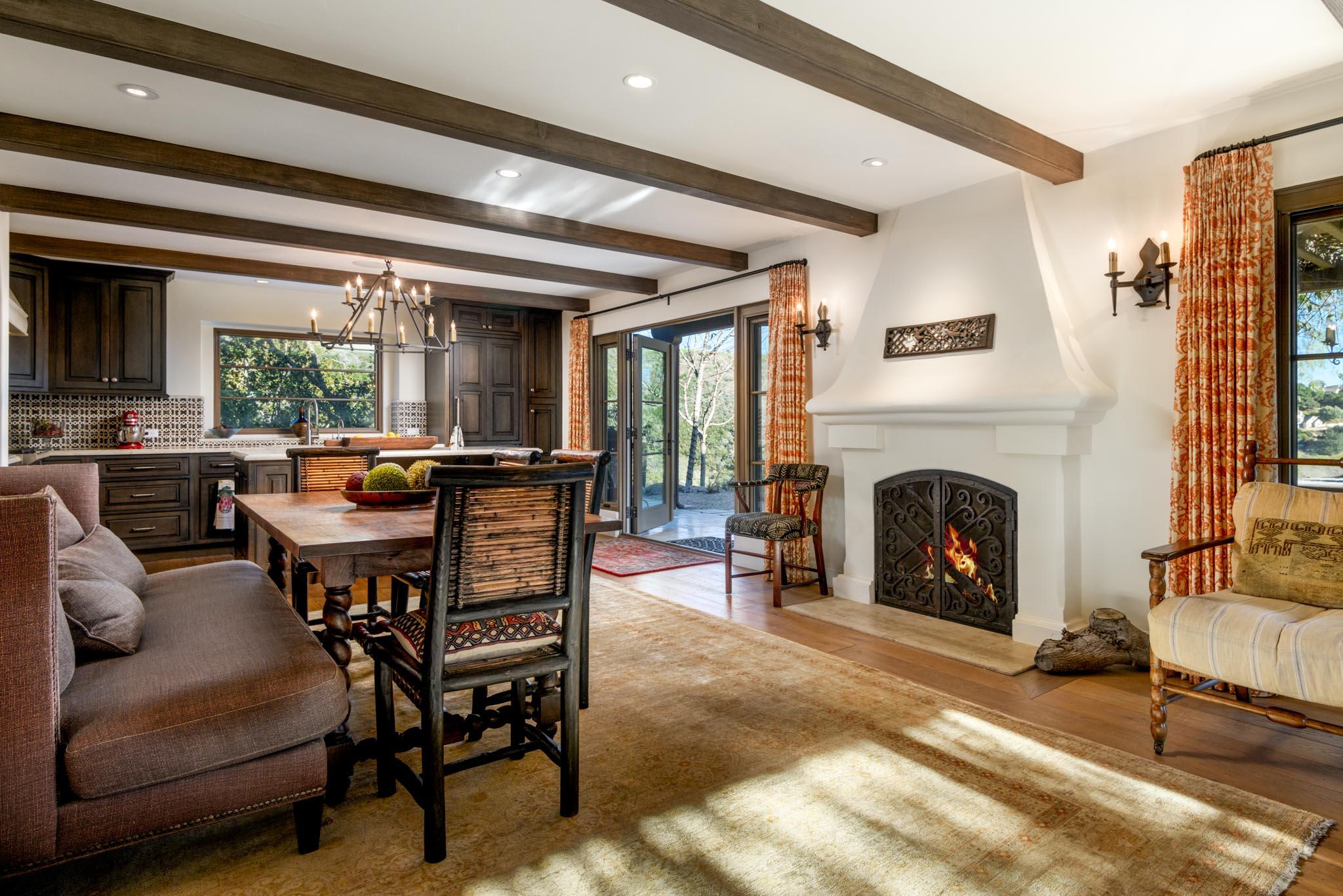 1250 Northridge Road Santa Barbara, CA 93105 - Photo 5 of 37 a living room with furniture and a fireplace