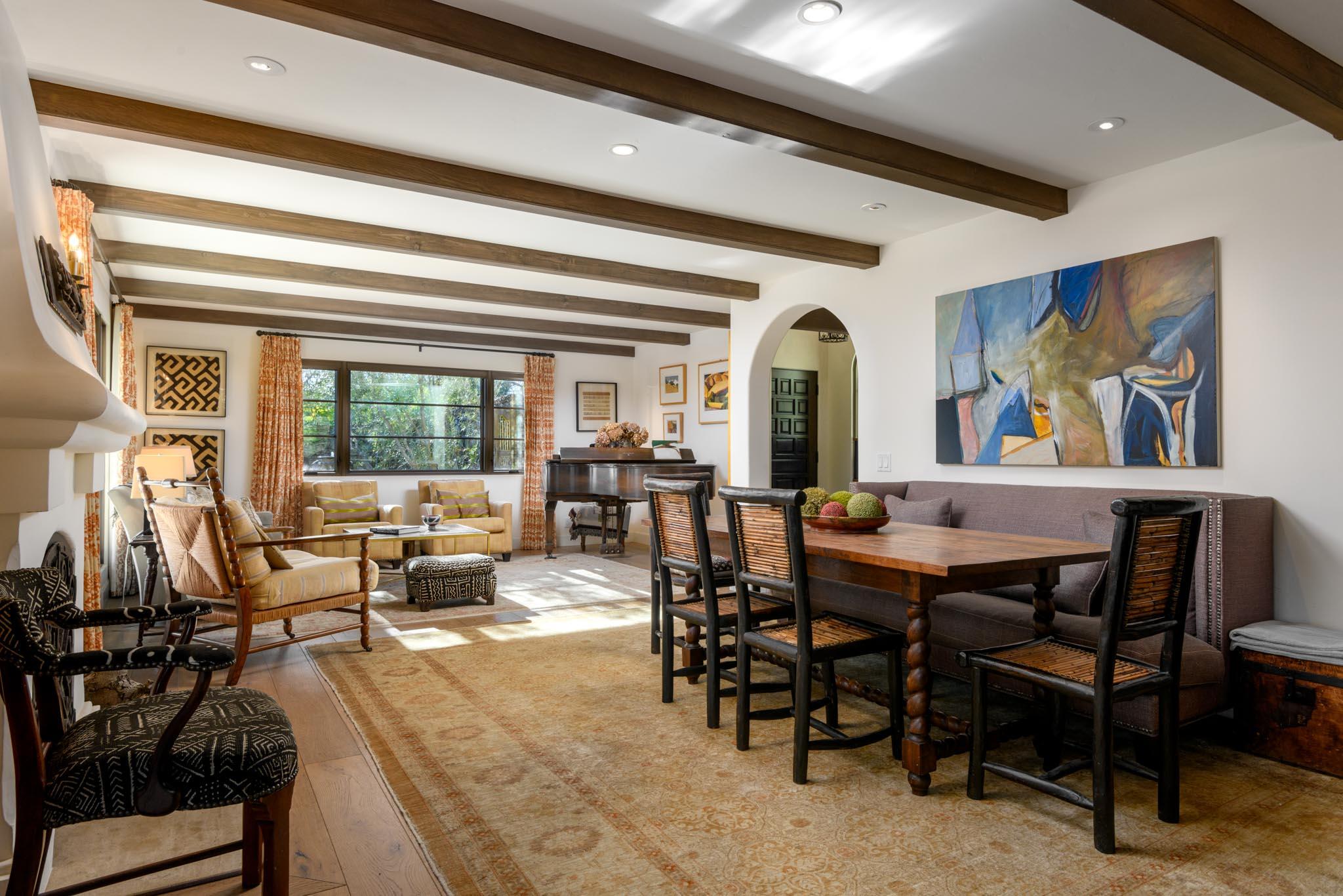 1250 Northridge Road Santa Barbara, CA 93105 - Photo 6 of 37 a view of a dining room with furniture window and wooden floor