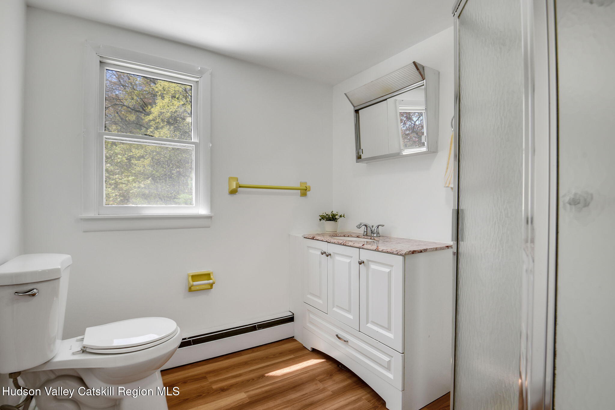 81 Mountain Turnpike Road Catskill, NY 12414 - Photo 23 of 36 a bathroom with a sink a toilet and a window