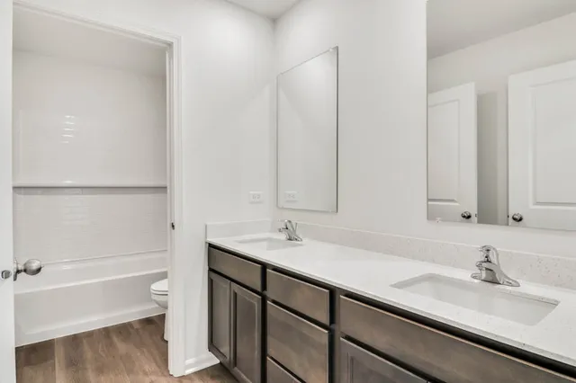 a bathroom with a sink and a toilet