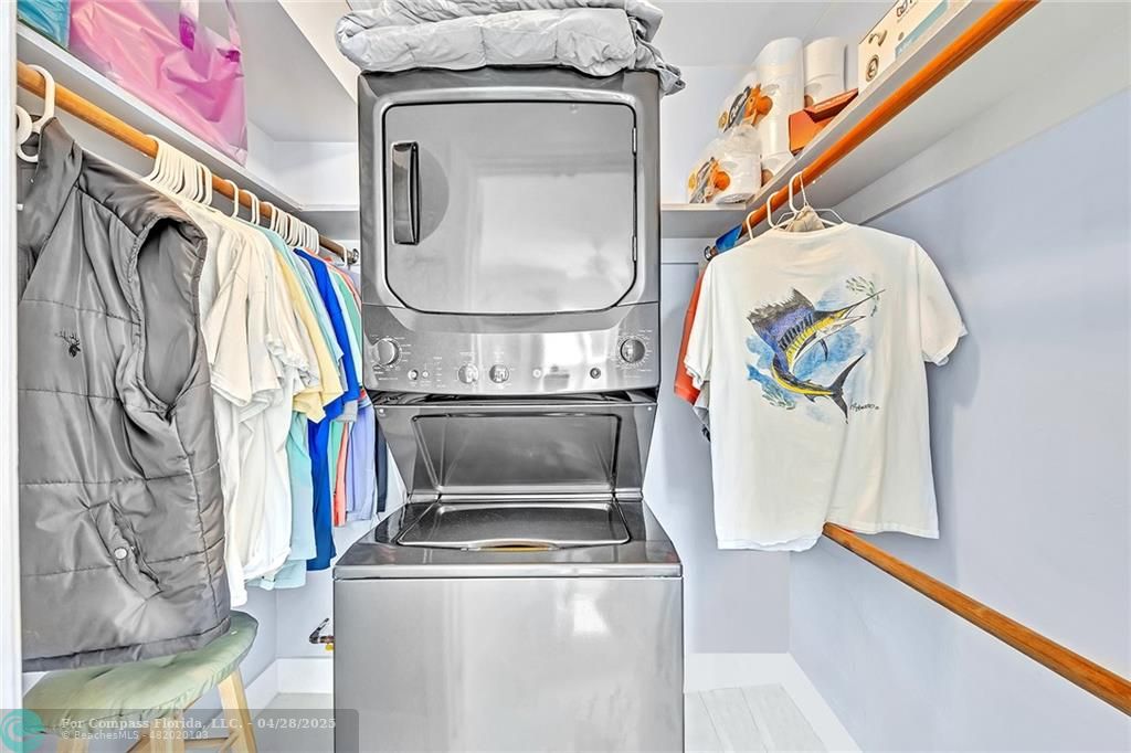 1439 South Ocean Boulevard, Unit 312 Lauderdale-by-the-Sea, FL 33062 - Photo 11 of 26 Larger washer and dryer for sandy towels.