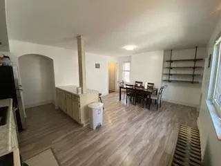 a view of a storage room with washer and dryer