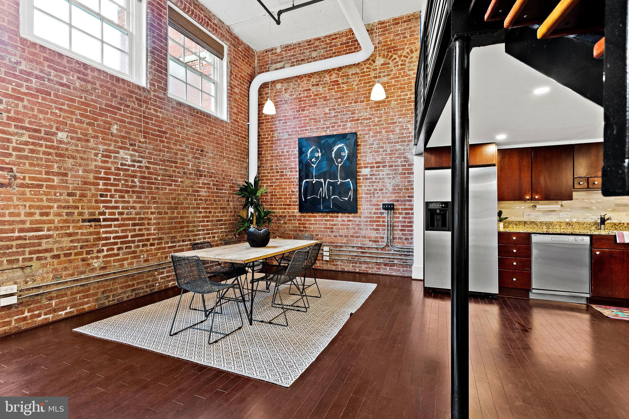 1315 Independence Avenue Southeast, Unit 8 Washington, DC 20003 - Photo 14 of 43 Note circular brick details near ceiling of DR