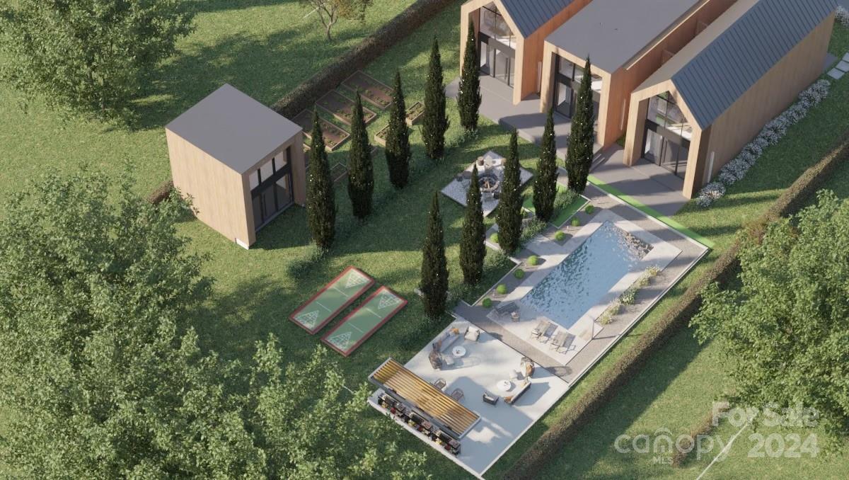 237 Marsh Road, Unit 101 Charlotte, NC 28209 - Photo 3 of 48 an aerial view of house with yard