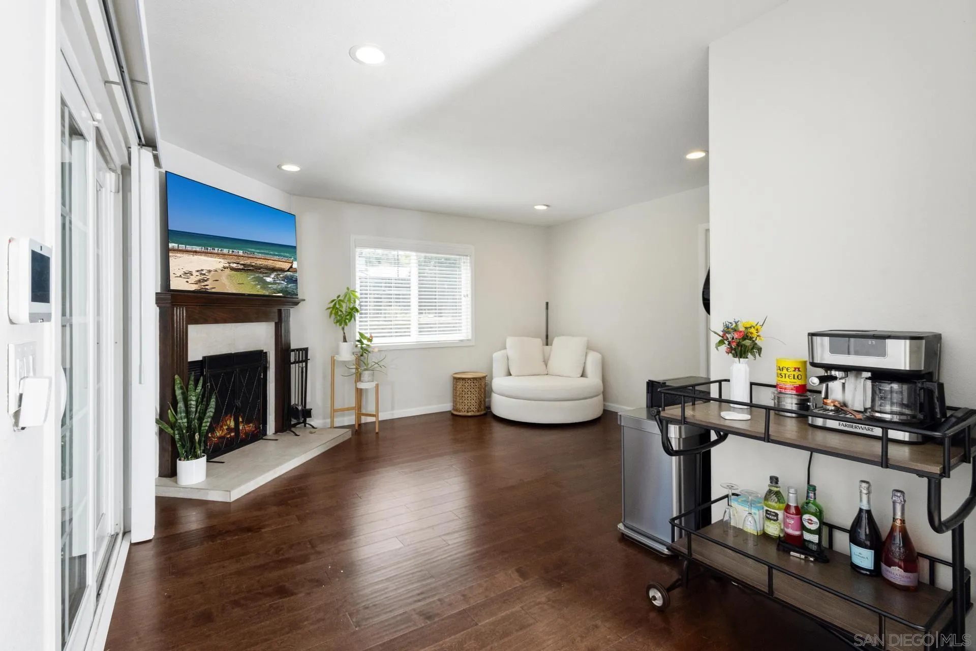 346 El Monte Road El Cajon, CA 92020 - Photo 10 of 24 a living room with furniture and fireplace