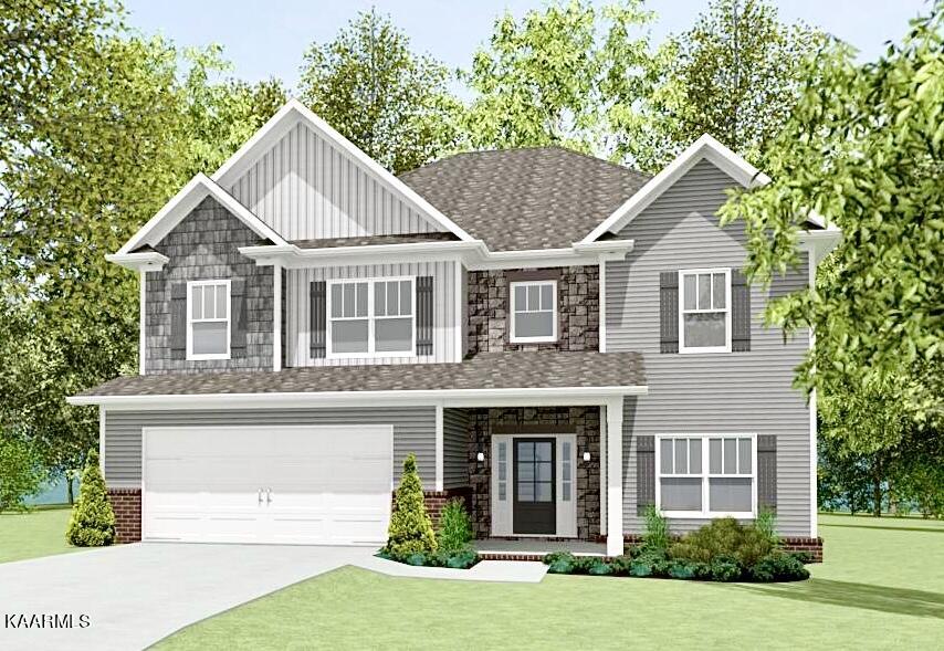 100 Chaseberry Road, Unit LOT 11G Oak Ridge, TN 37830 - Photo 4 of 27 Wentworth Craftsman Front Entry Renderin