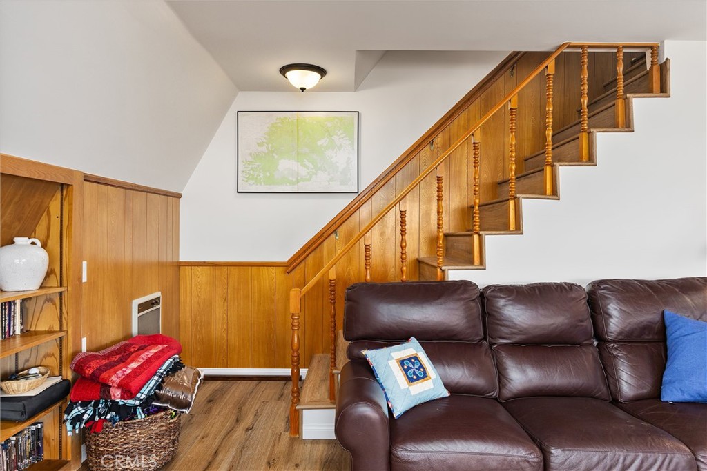 28207 Oaks Rancho Road Keene, CA 93531 - Photo 20 of 48 a view of workspace with wooden floor and stairs