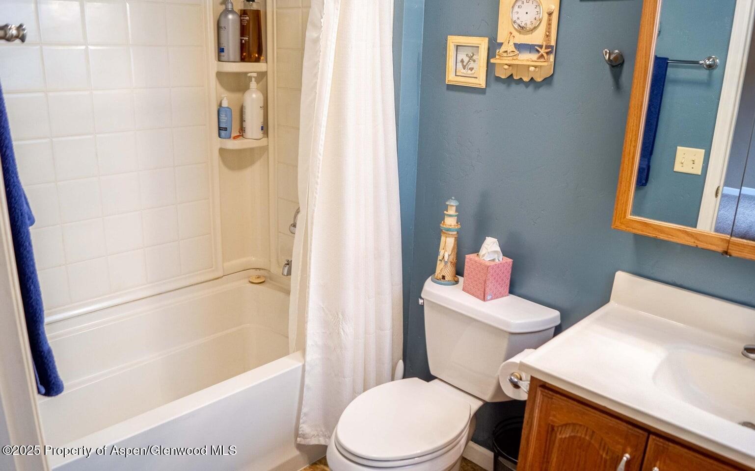 337 East 5th Street Rifle, CO 81650 - Photo 8 of 25 a white toilet sitting next to a bath tub