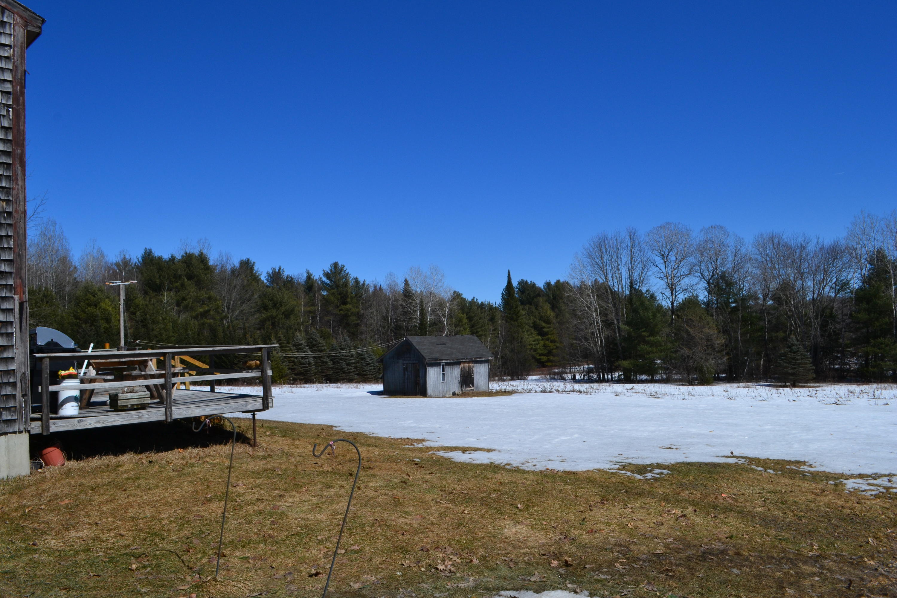 79 North Horseback Road Burnham, ME 04922 - Photo 5 of 30 Back yard with small barn